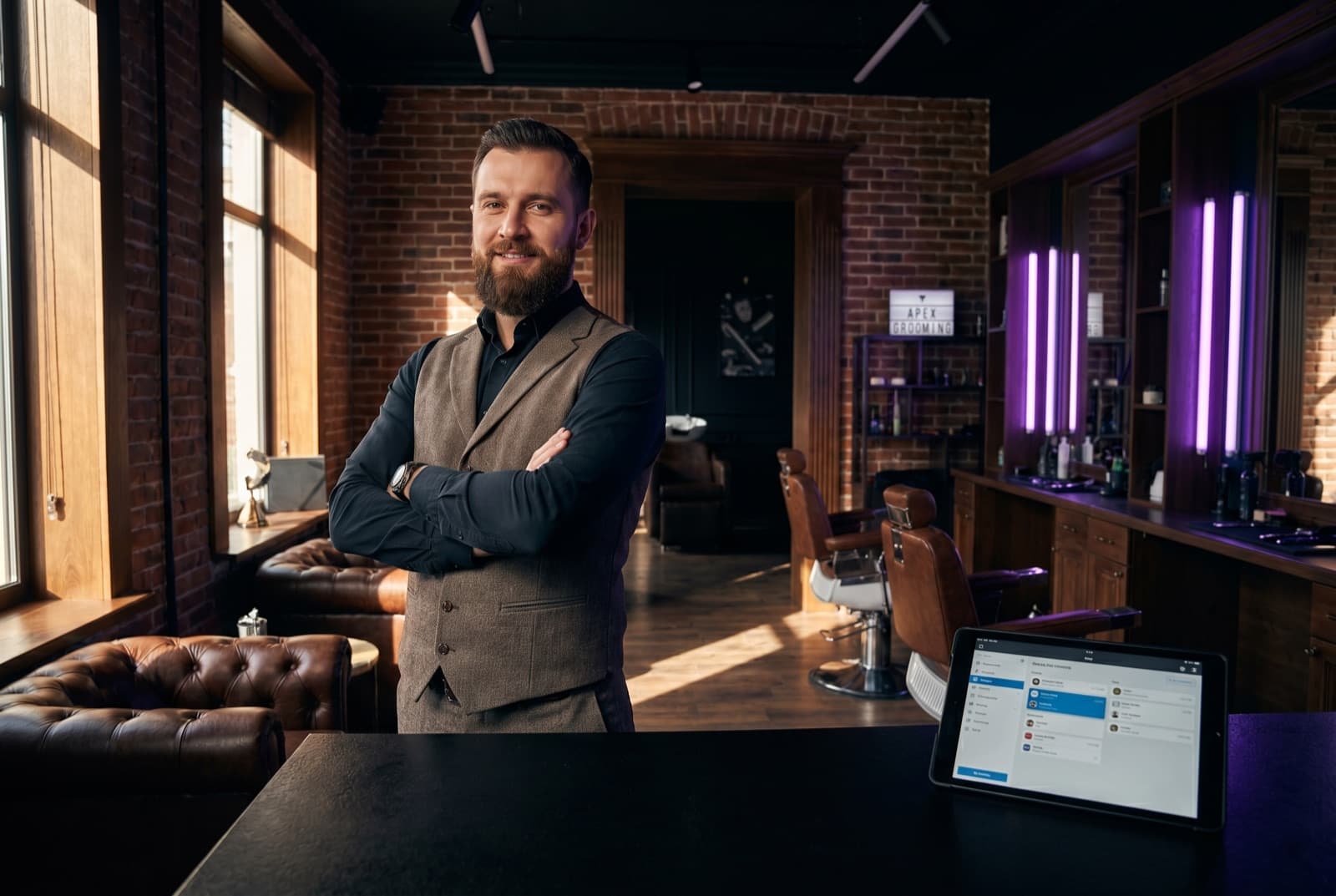 Beispielhafte Darstellung eines professionellen Barbers