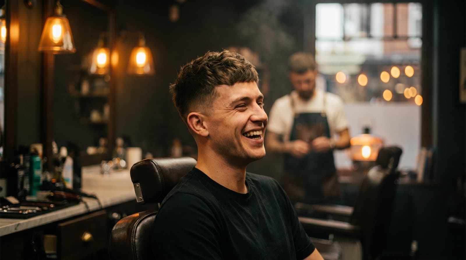 Beispielhafte Szene in einem Barbershop