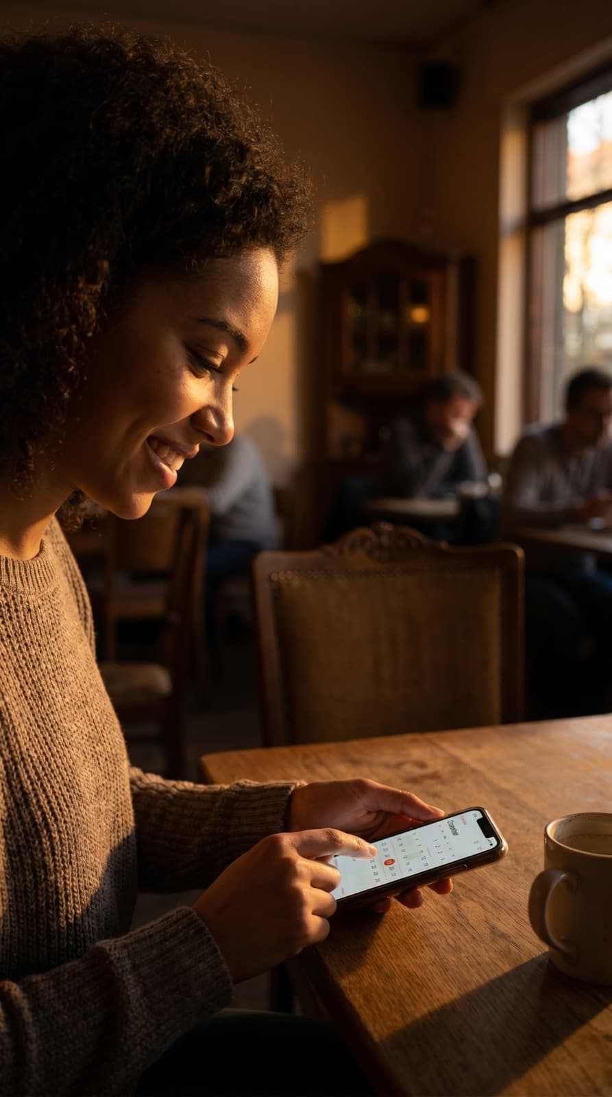 Beispielhafte Darstellung einer mobilen Terminbuchung